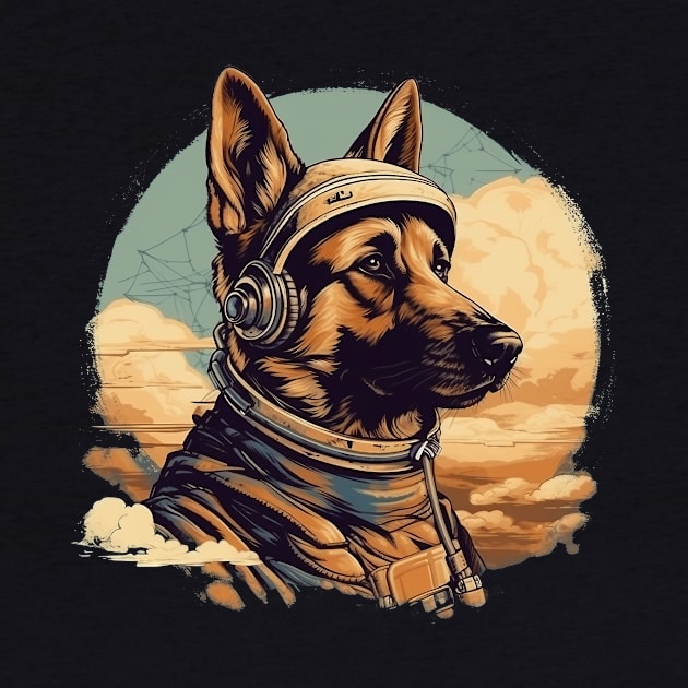 Aviator dog by GreenMary Design